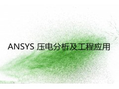 ANSYS 压电分析及工程应用